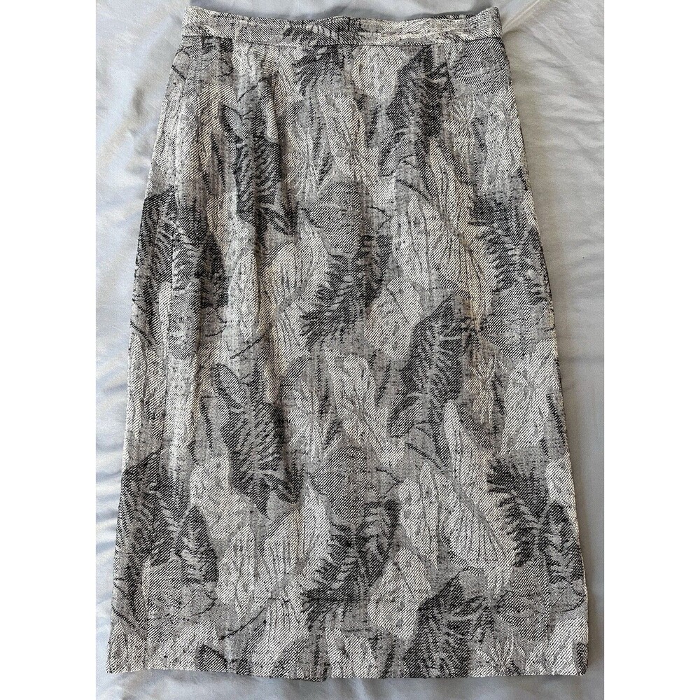 Tweed Pencil Skirt Women’s Size 12 Vintage Lined Corpcore Classy Classic Zipper